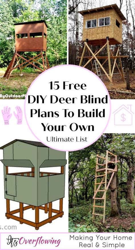 free deer blind plans 4x8